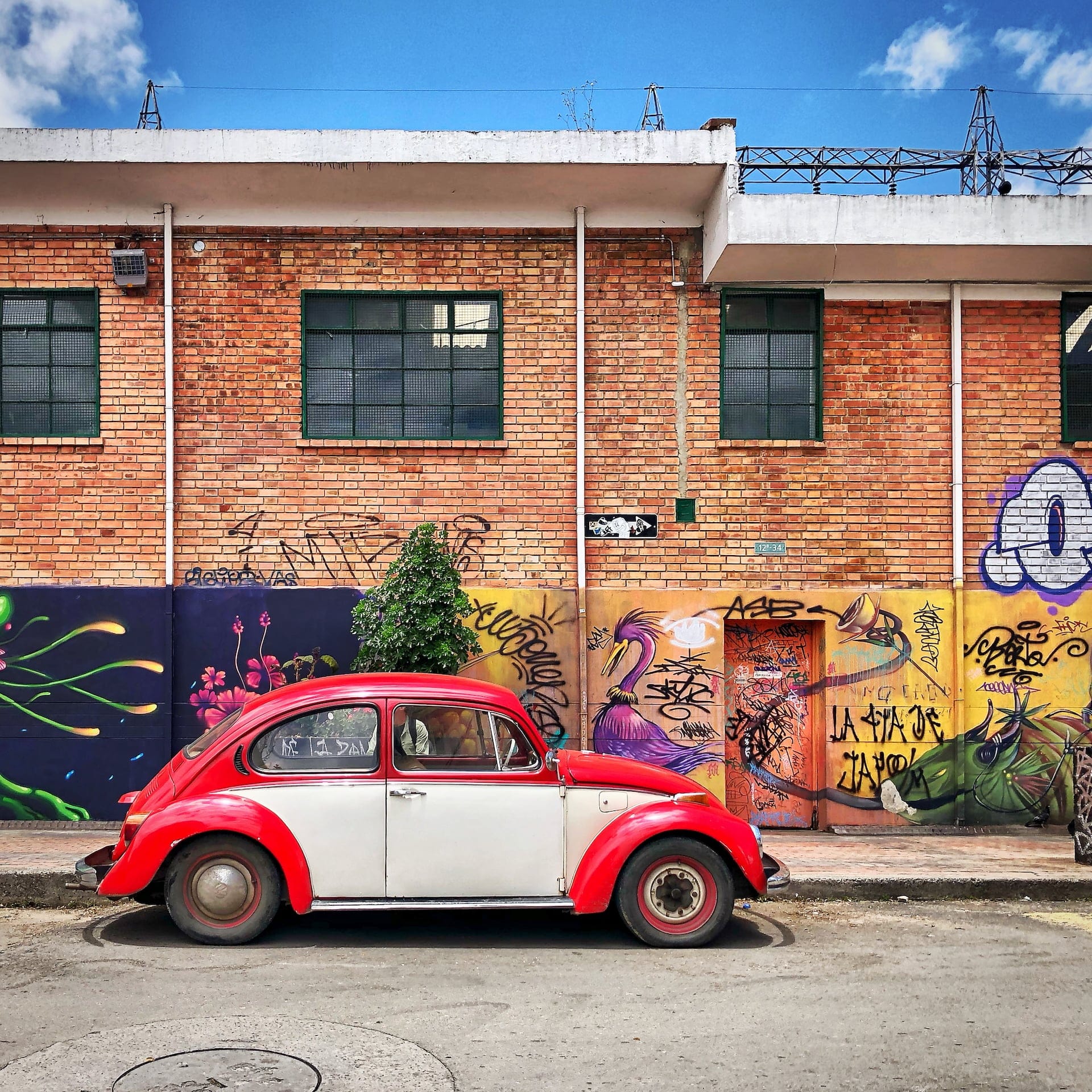 Bogotá, Colombia Classic Volkswagen Beetle on the streets of bogotá