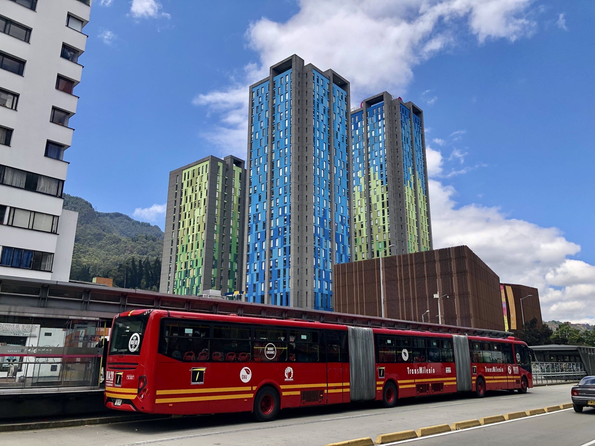 TransMilenio bus in Bogotá, Colombia TransMilenio bus in the city
