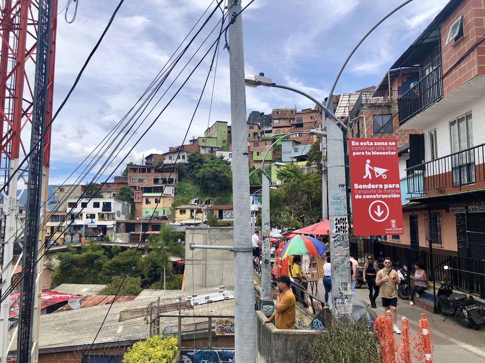 Comuna 13, Medellín View of a typical street in Comuna 13, Medellín