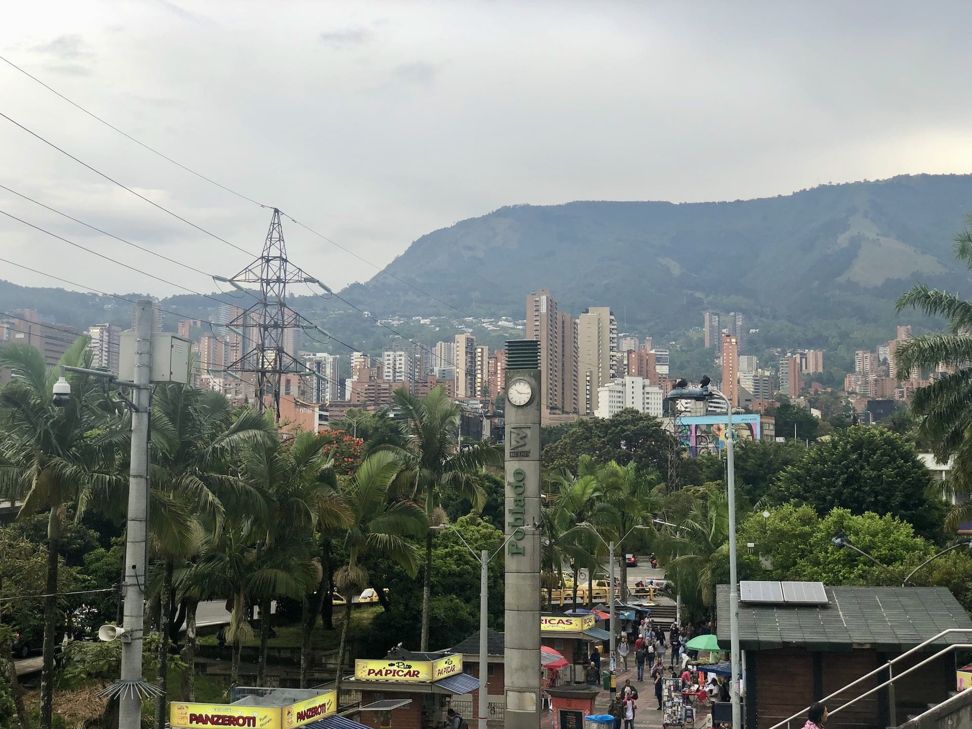 Poblado, Medellín Medellín: The view of Poblado from the metro station.