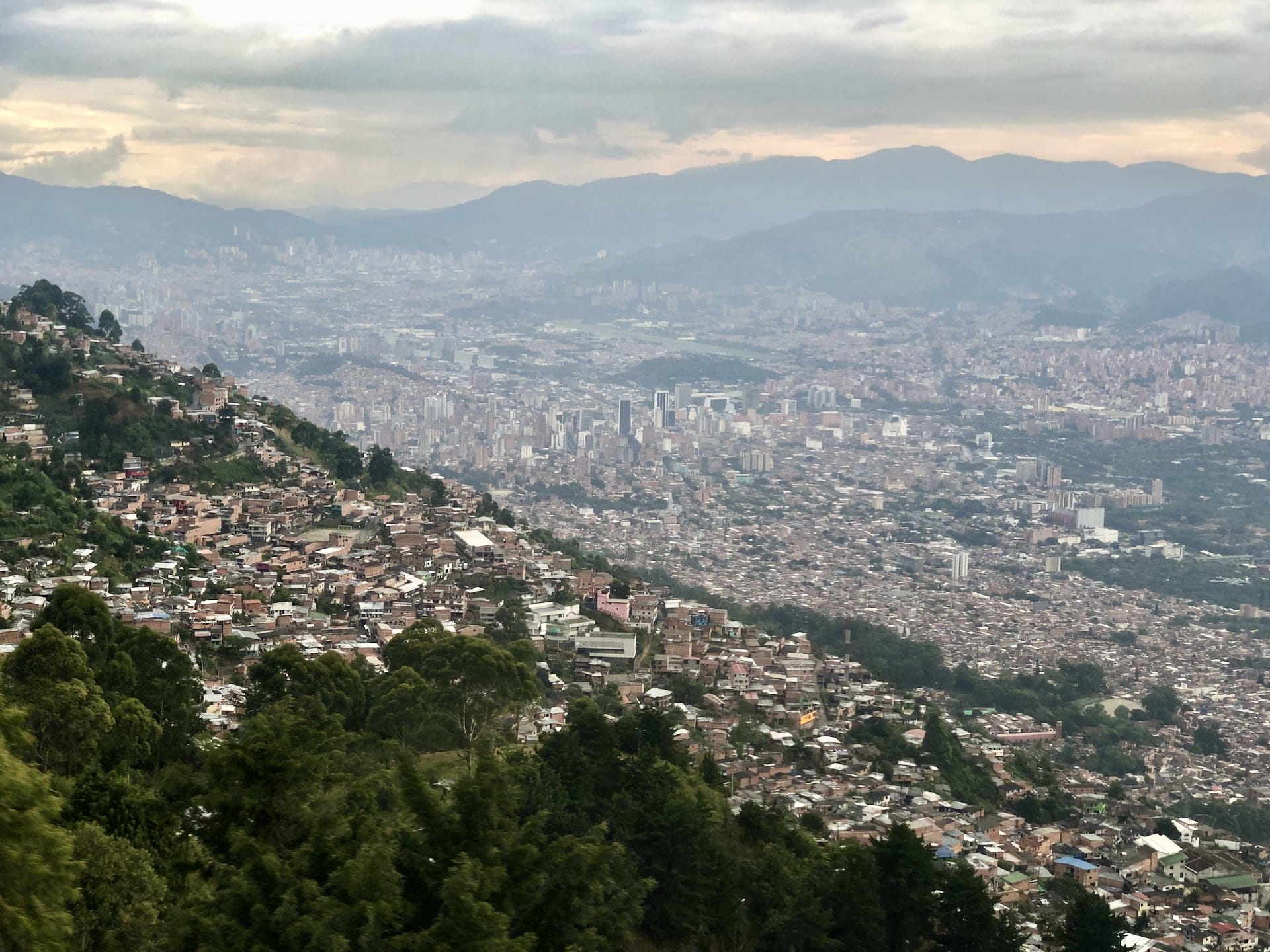 Medellín The view of Medellín from a distance.