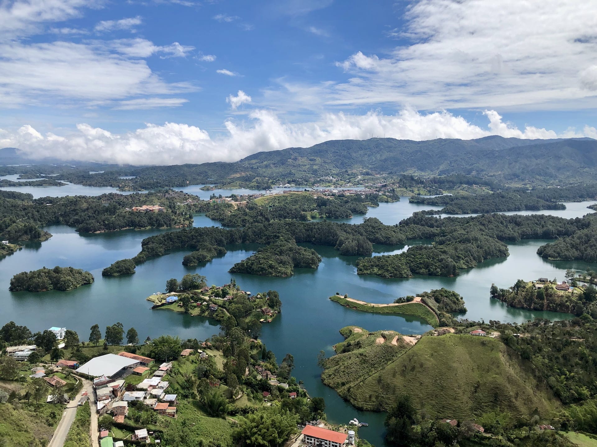 Guatapé, El Penol Rock Guatapé: View from the top of the rock.