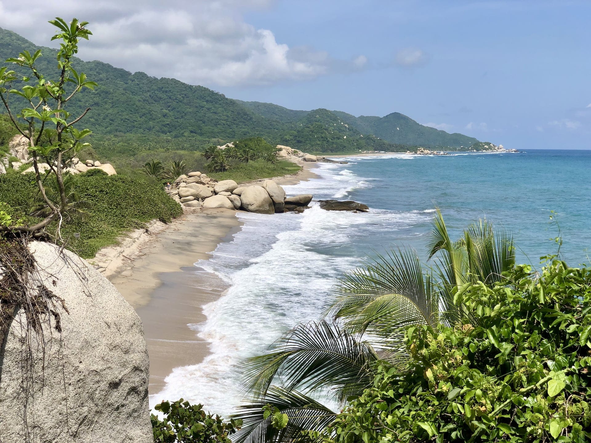 Tayrona National Park, Colombia Hidden gems along the trail reward hikers with magnificent sea views.
