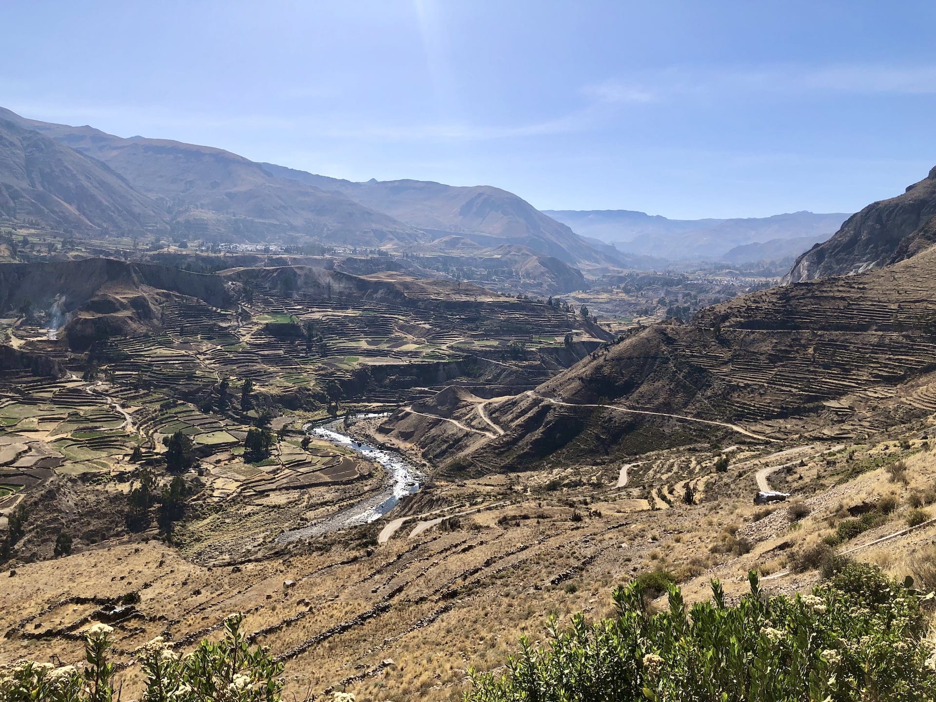 Colca Canyon, Peru Peru: The Colca Canyon and agricultural terraces preserved from Inca times.