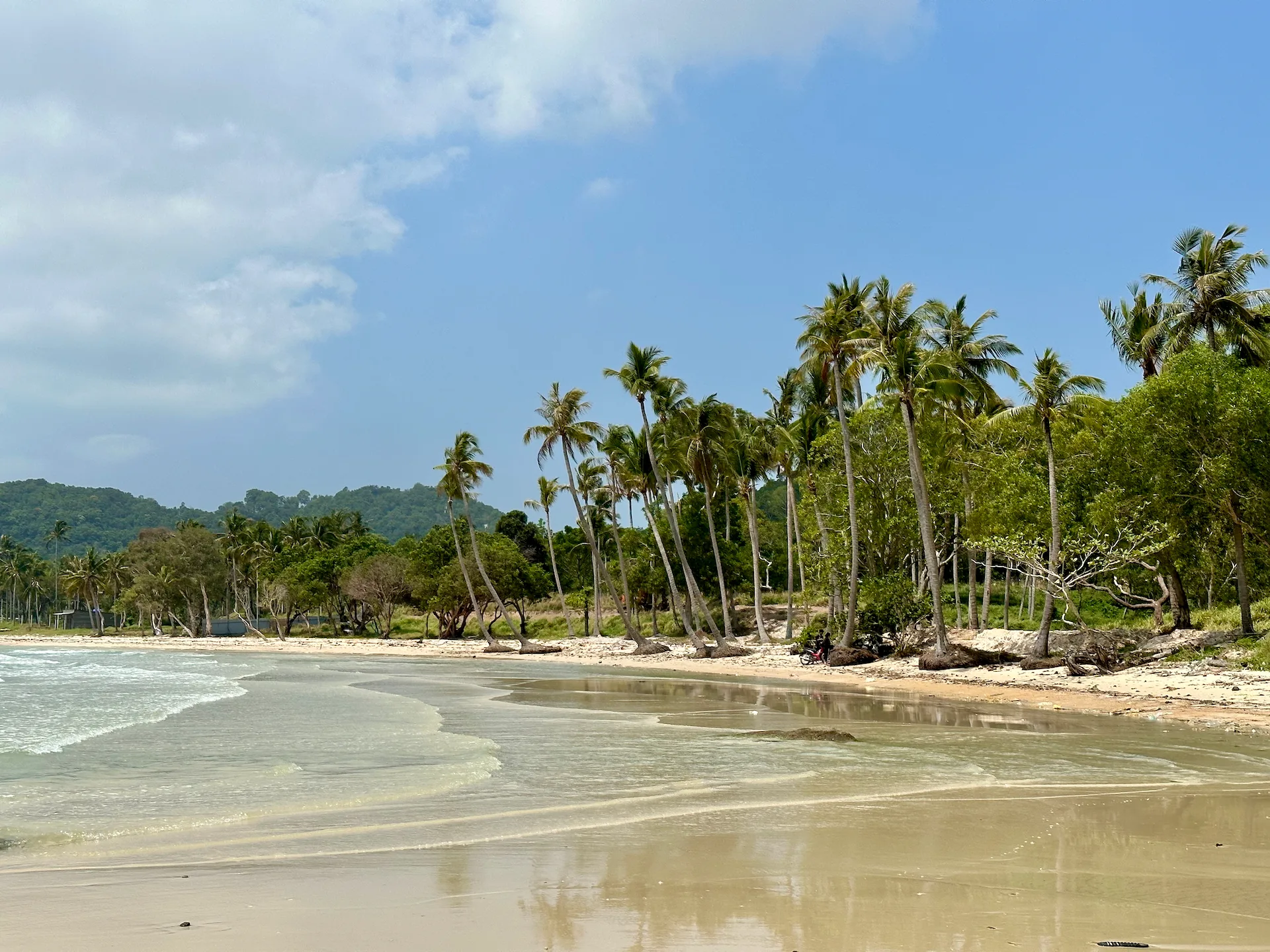 If you venture a bit further, yoo can find a beach with almost no one else in Phu Quoc.