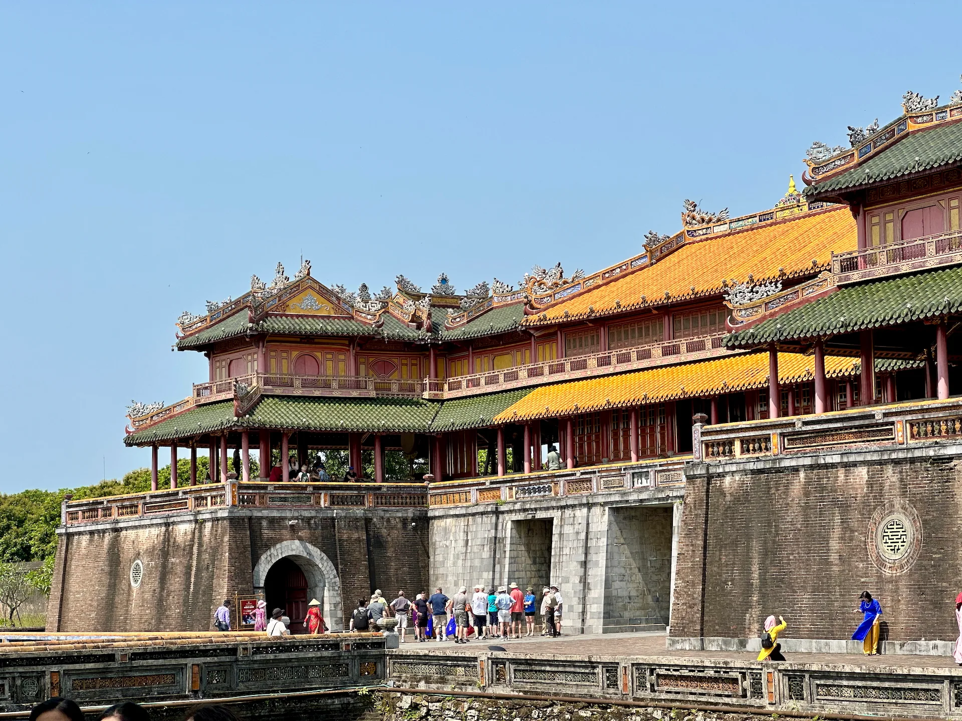 The imperial palace of Hue, the old capital of Vietnam.