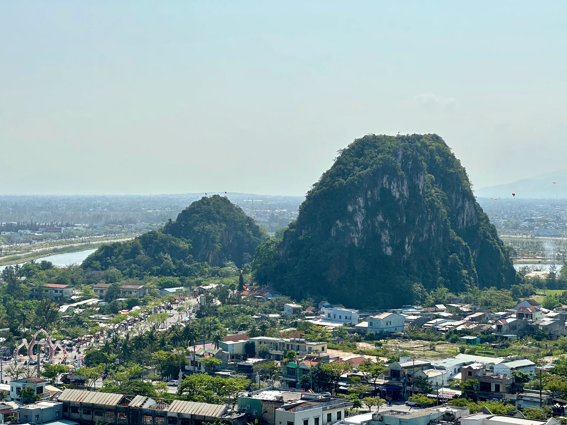 The Marble Mountains near Da Nang.