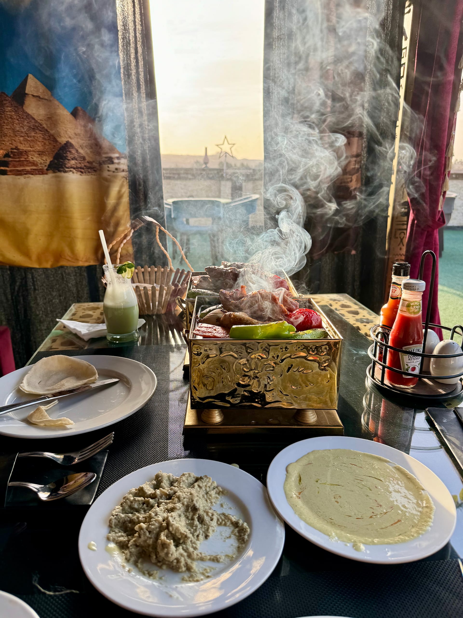 Traditional Egyptian lunch Traditional Egyptian lunch