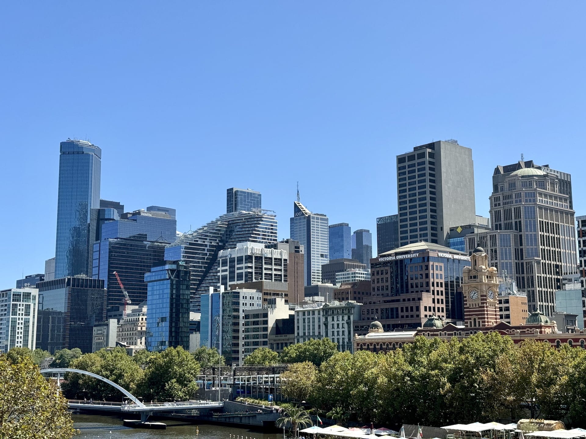 Melbourne, Australia The downtown (CBD) of Melbourne.