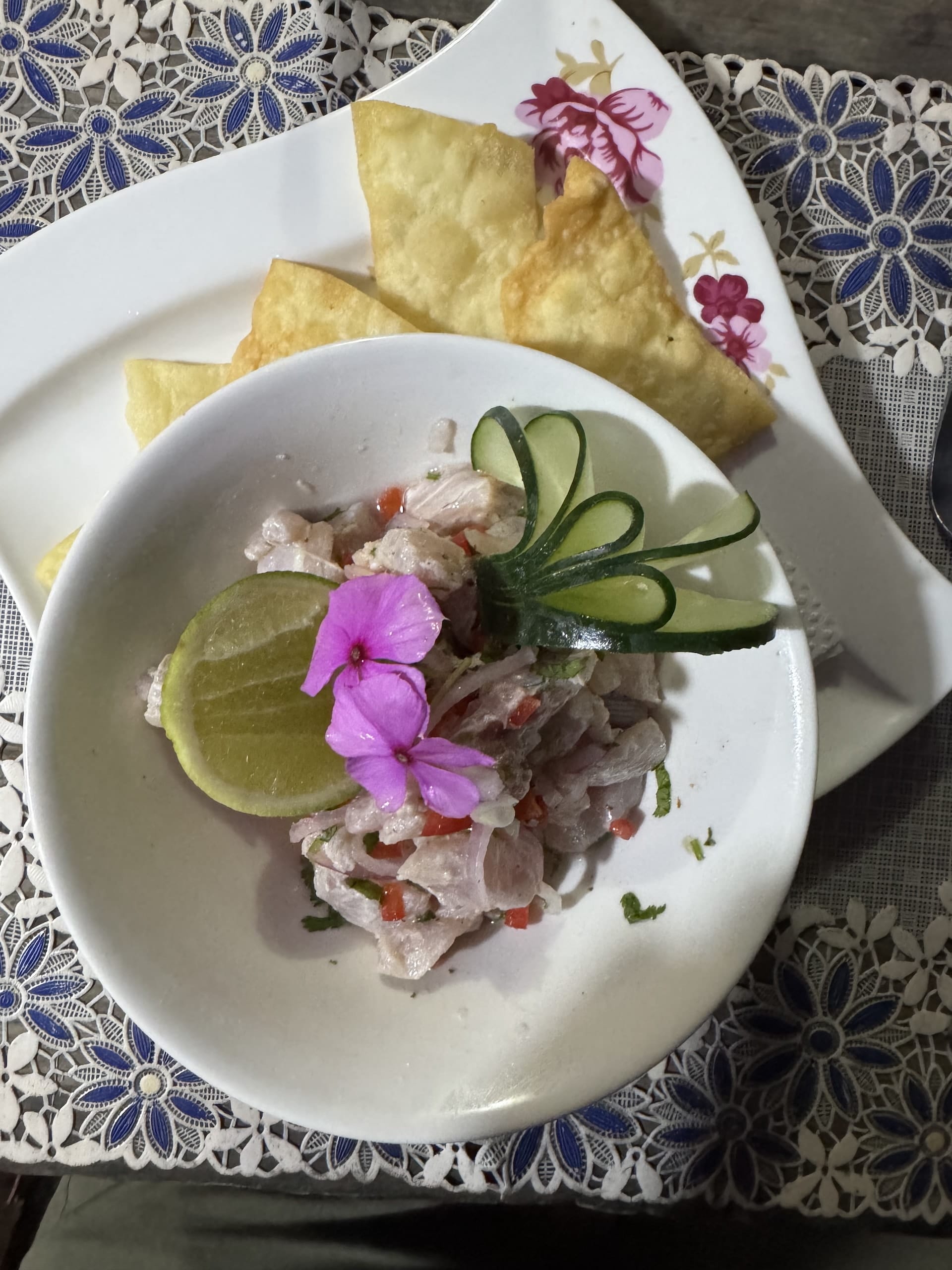 Las Terrenas, Dominican Republic Ceviche at Empanadas y más.
