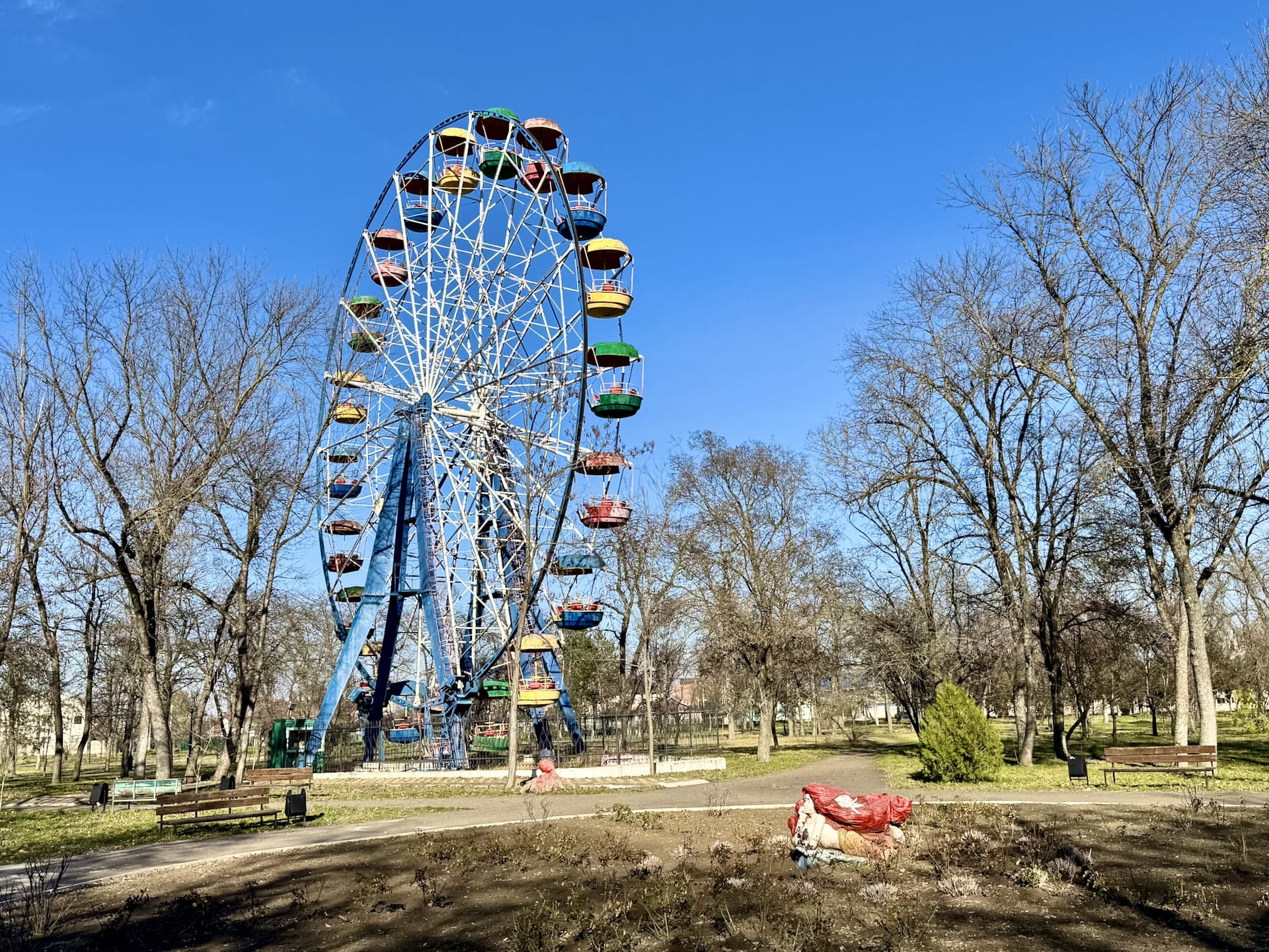 Tiraspol, Transnistria Victory Park had definitely seen better days.