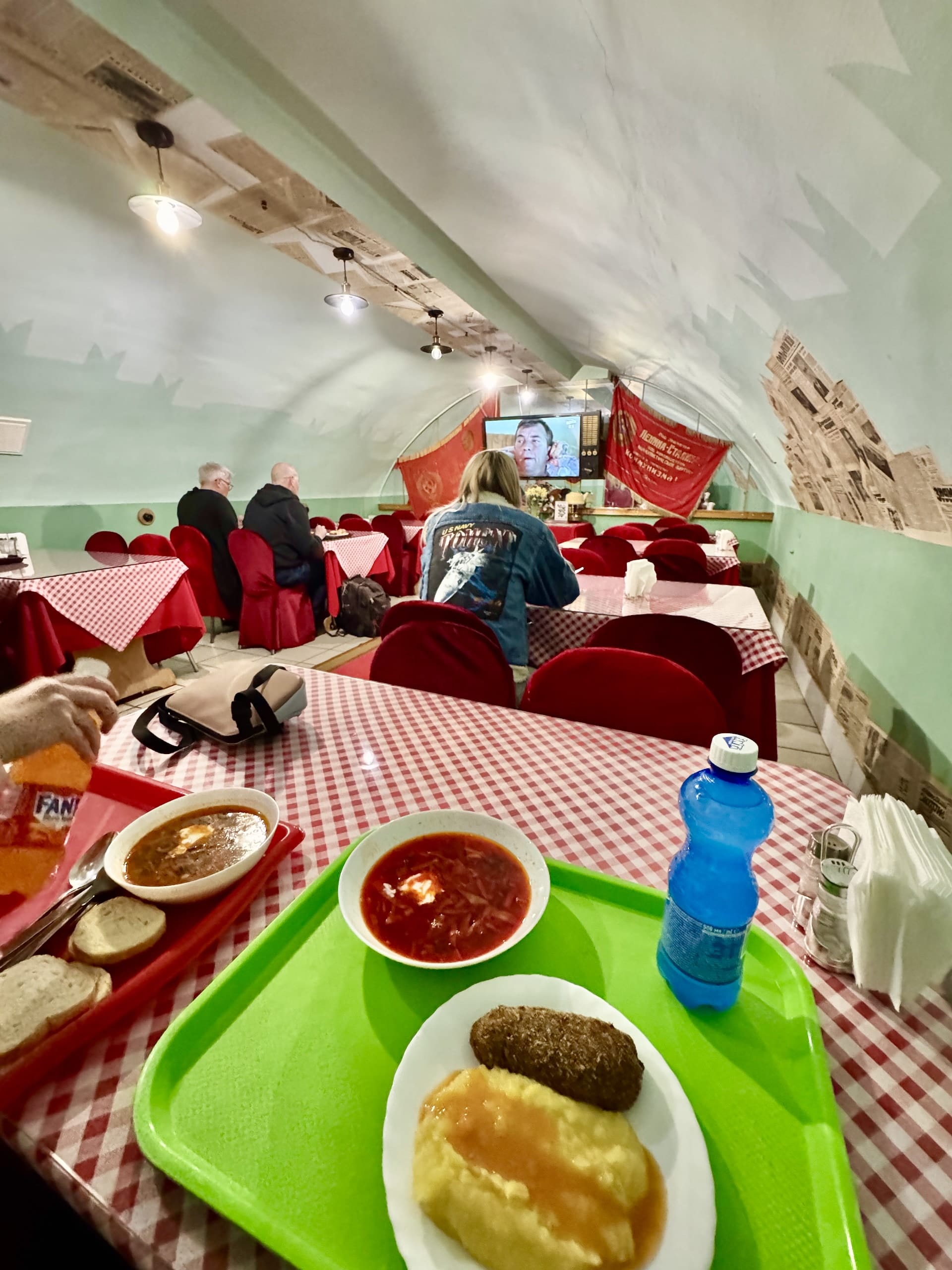 Tiraspol, Transnistria Soviet-themed dining at Cantina URSS.