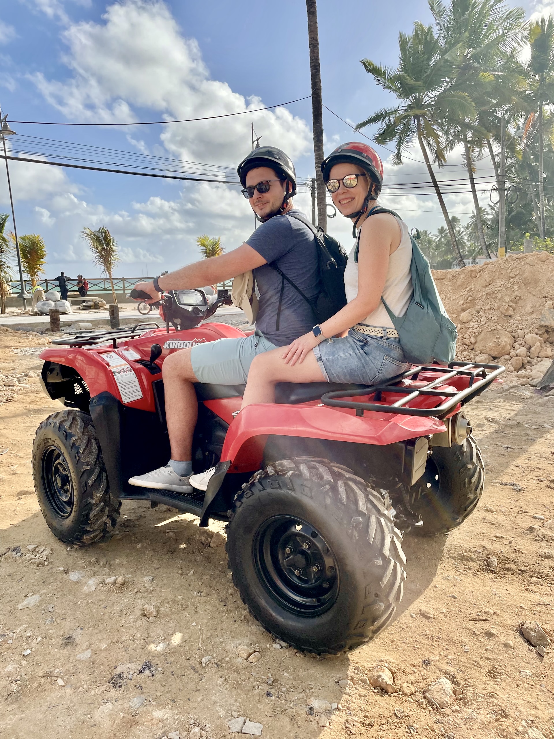 Riding an ATV in the Dominical Republic