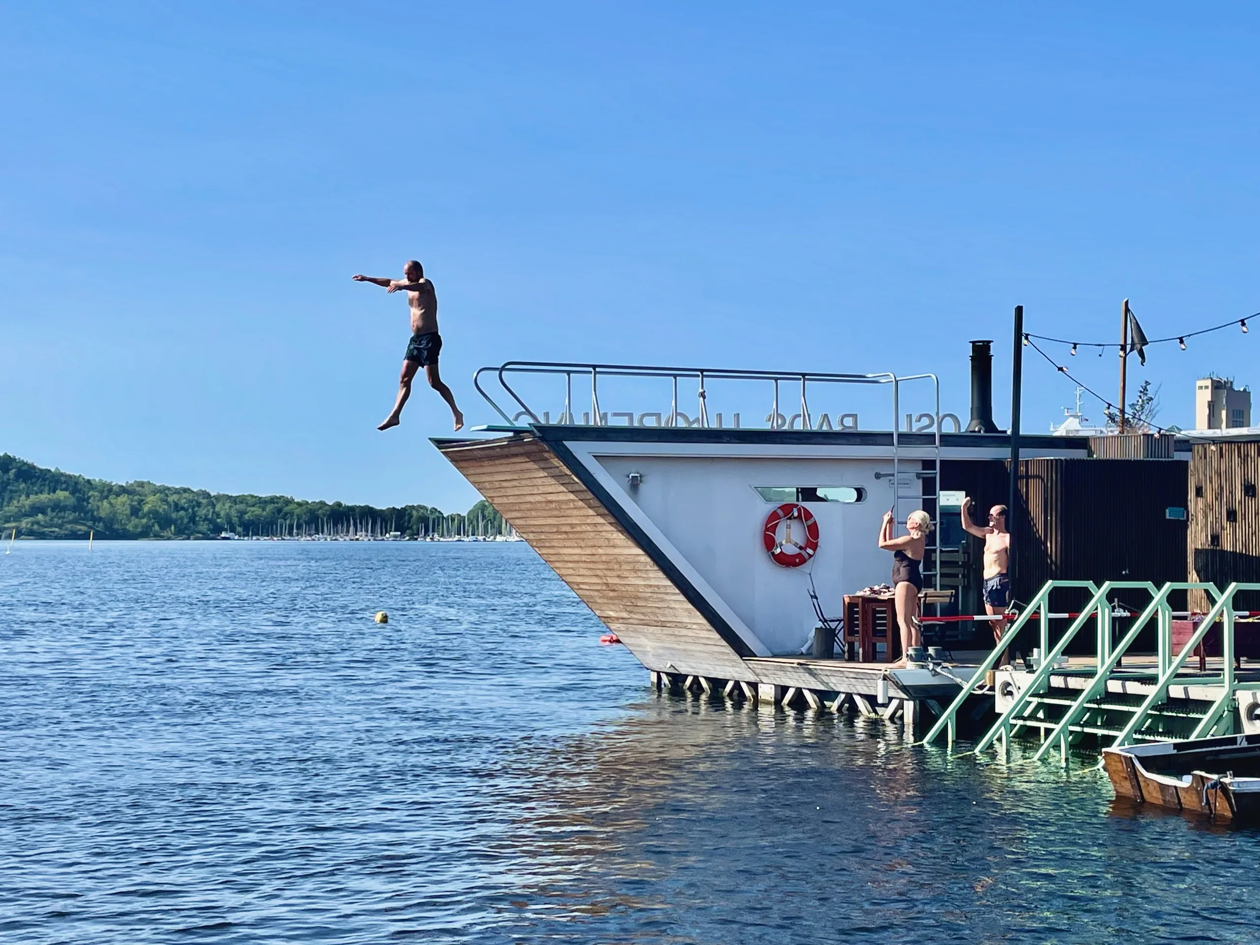 oslo fjord with a sauna