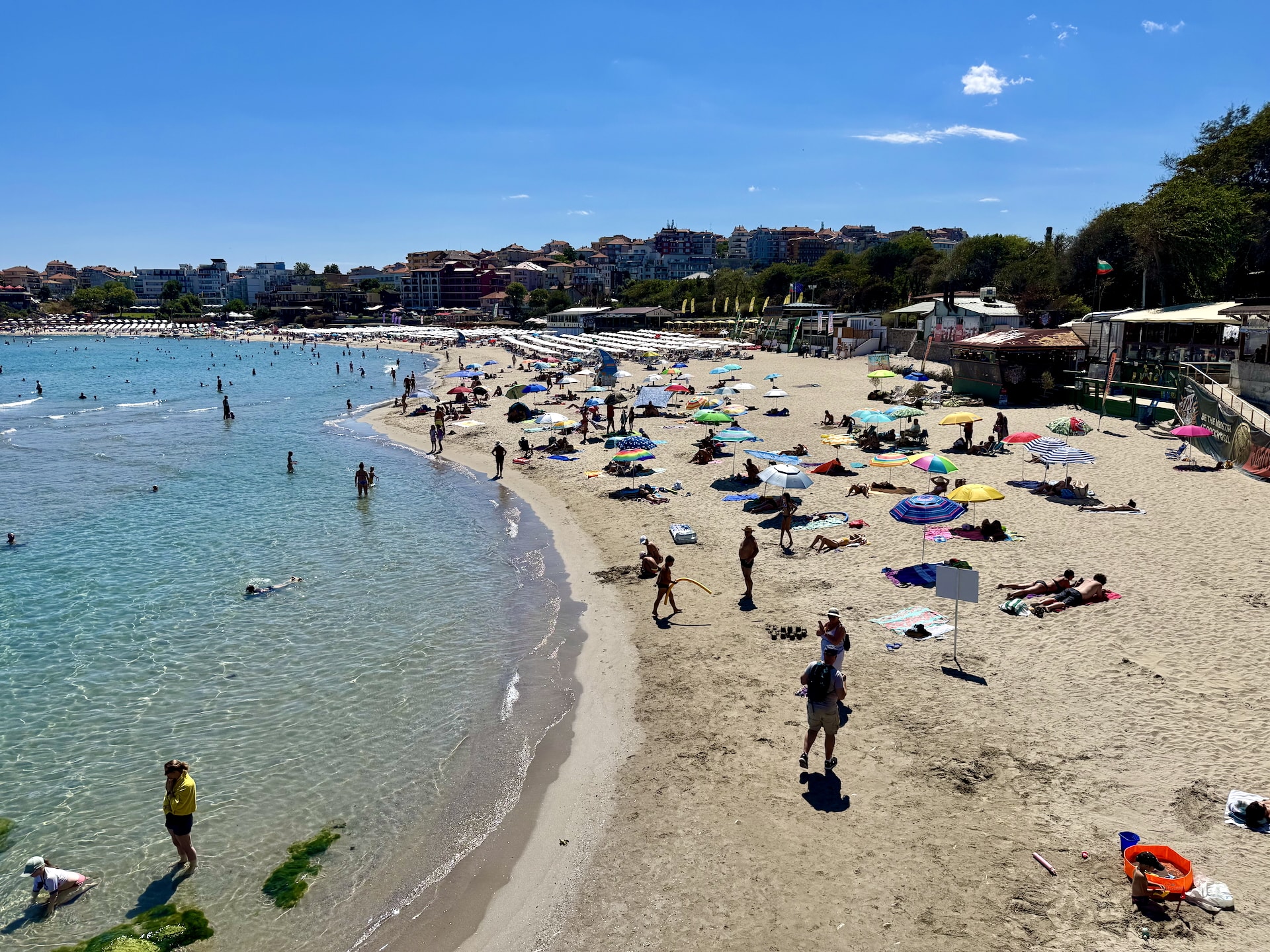 Sozopol, Bulgaria Beach in Sozopol, on the Black Sea coast of Bulgaria.