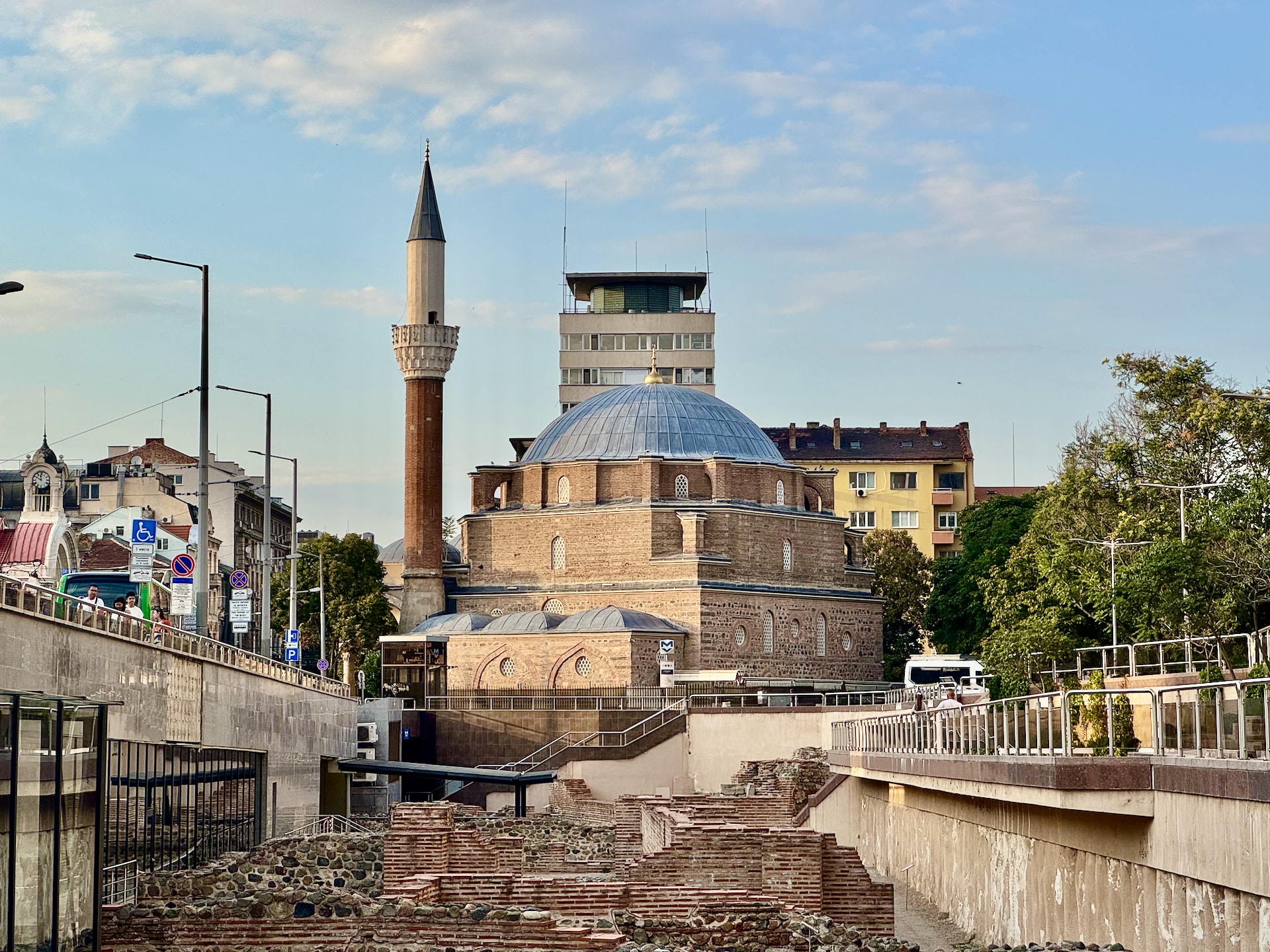 Sofia, Bulgaria A still functioning mosque and Roman ruins in downtown Sofia.