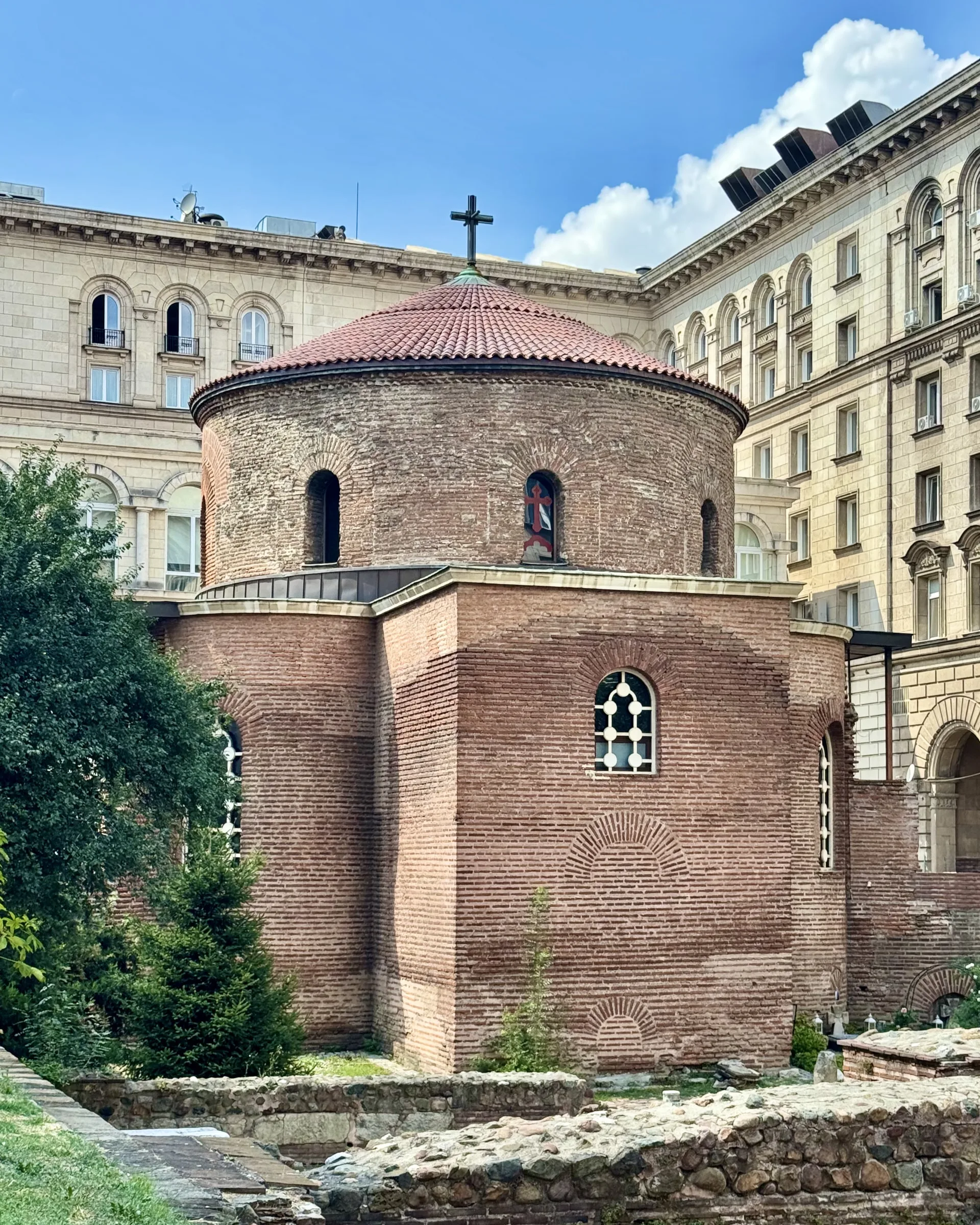 The rotunda in the inner courtyard of the presidential palace.