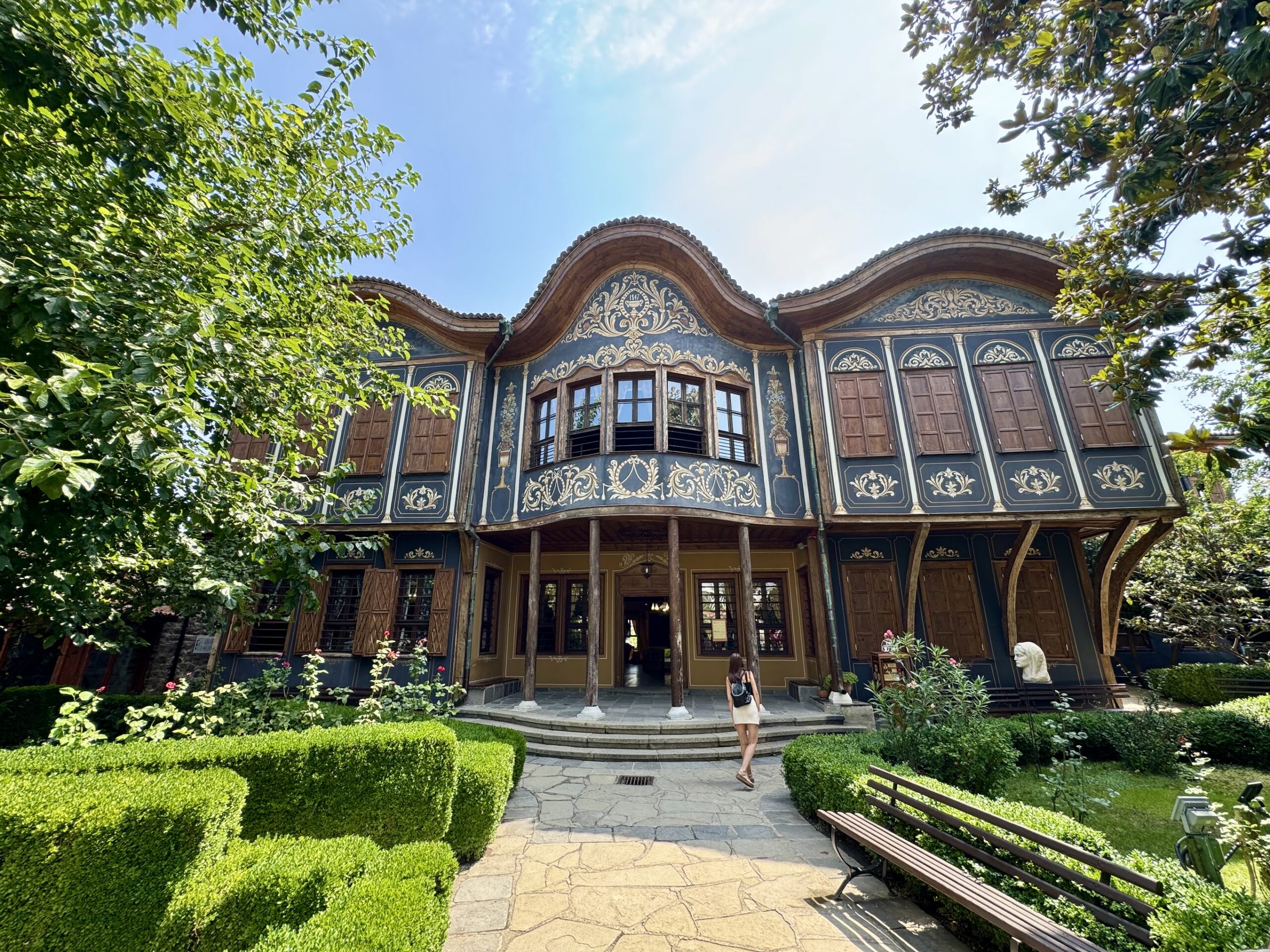 This ornate building in the Bulgarian Revivalist style now houses the Regional Ethnographic Museum.
