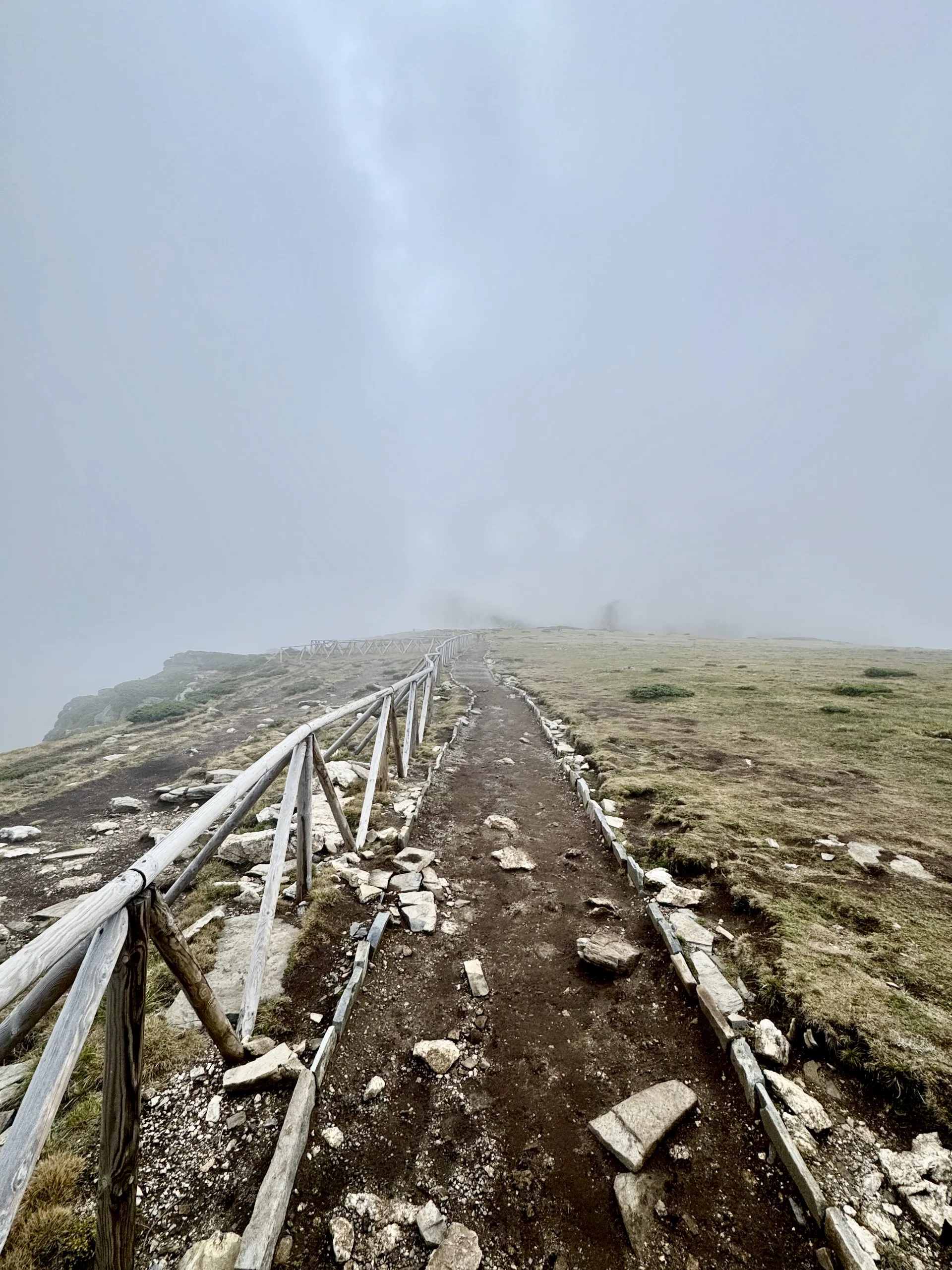 The hiking trail has a special atmosphere in this weather