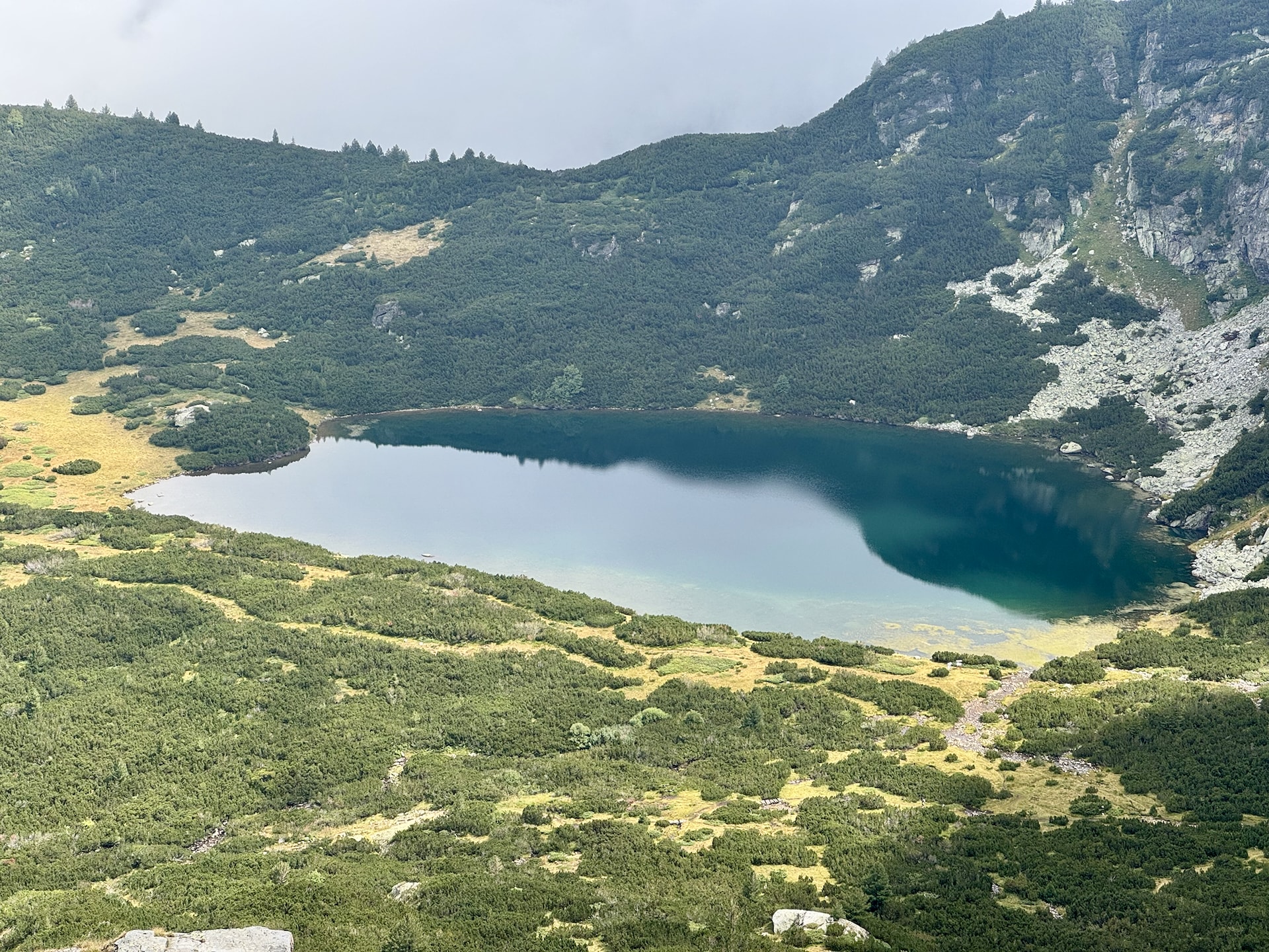 Seven Rila Lakes, Bulgaria The view of Dolnoto when the clouds cleared a bit