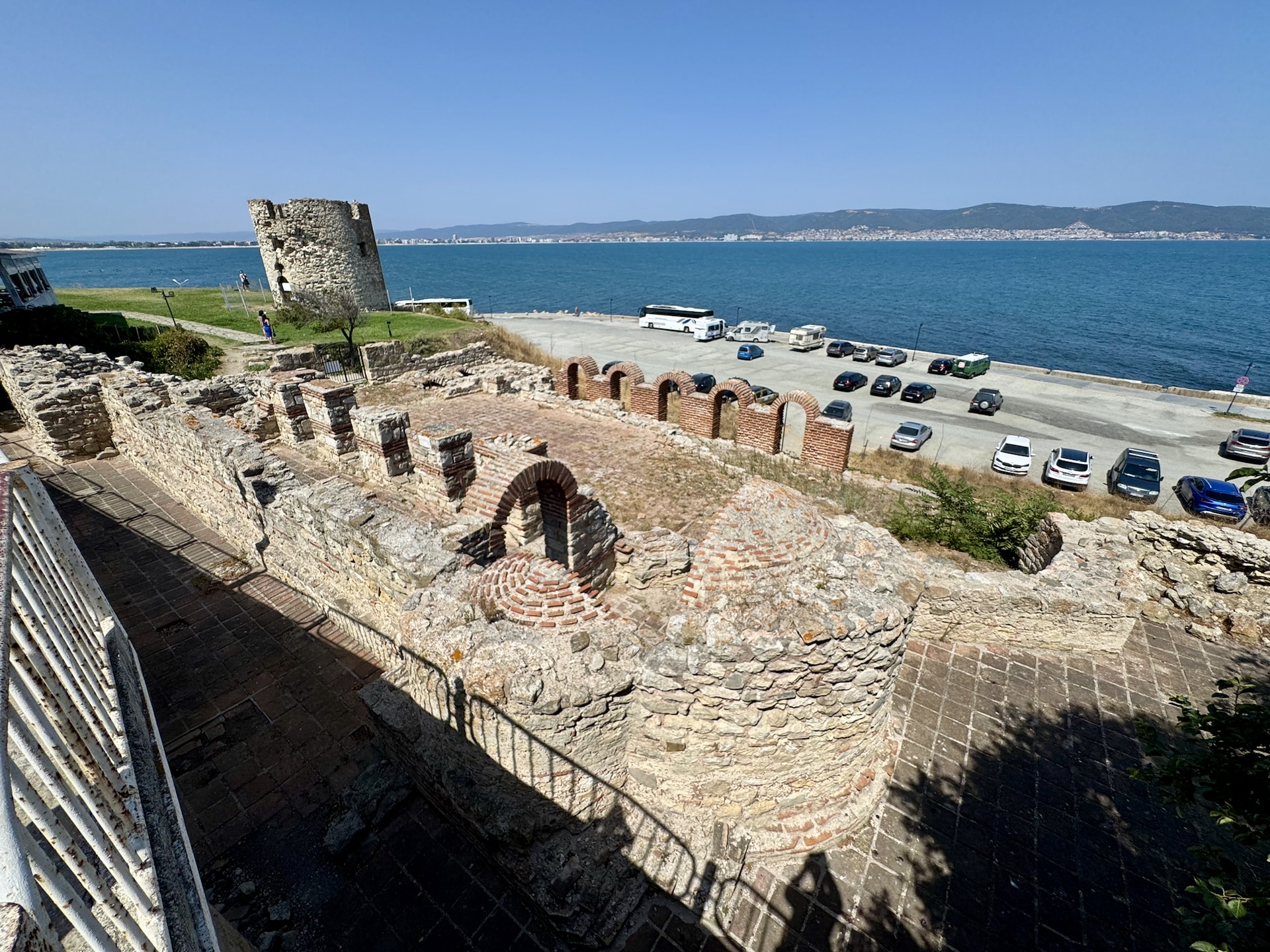 The Basilica of the Holy Mother of God Eleusa, with today's parking lot in the background.