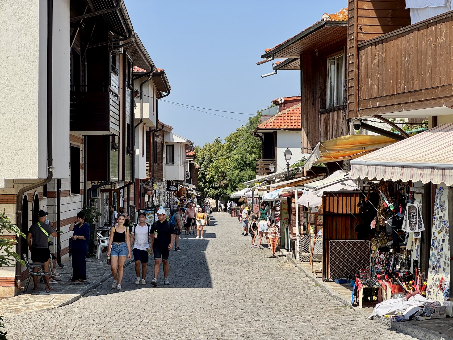 Typical street scene in Nessebar.