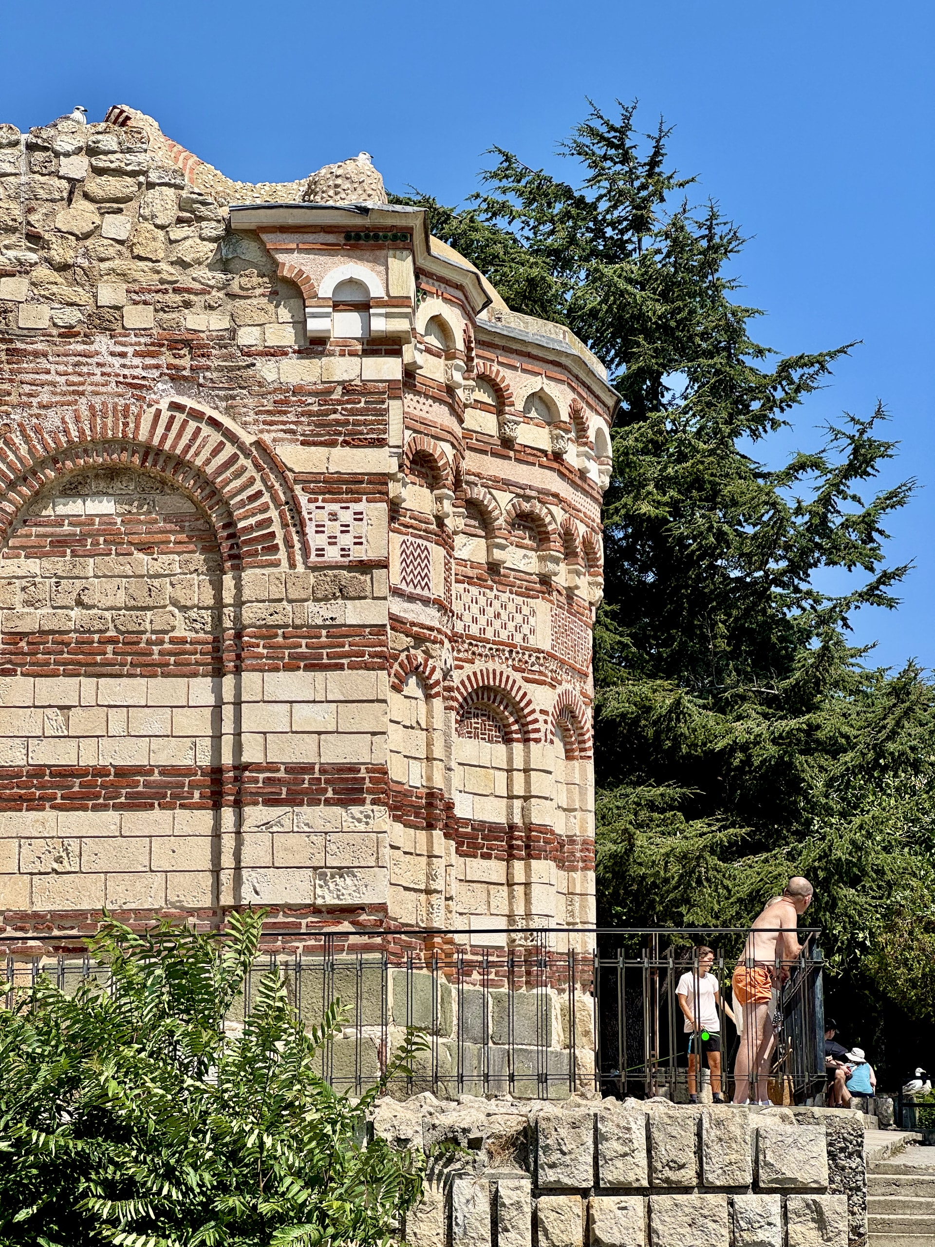 Church of St John Aliturgetos on top of the coastal cliffs.