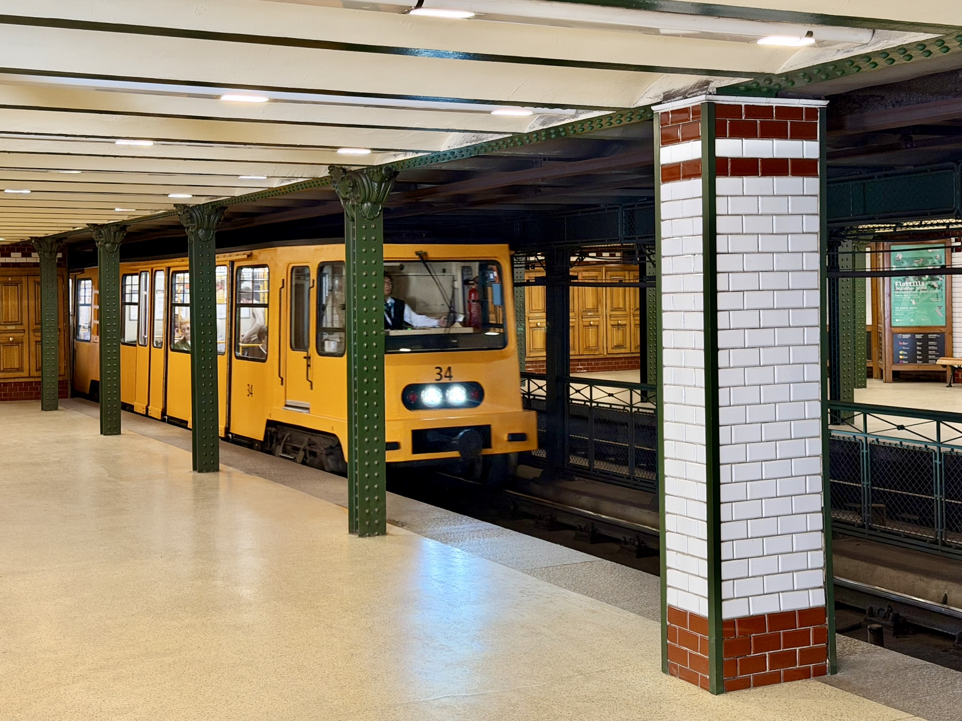 The "little underground" at its Bajcsy-Zsilinszky út stop (good luck pronouncing that!).