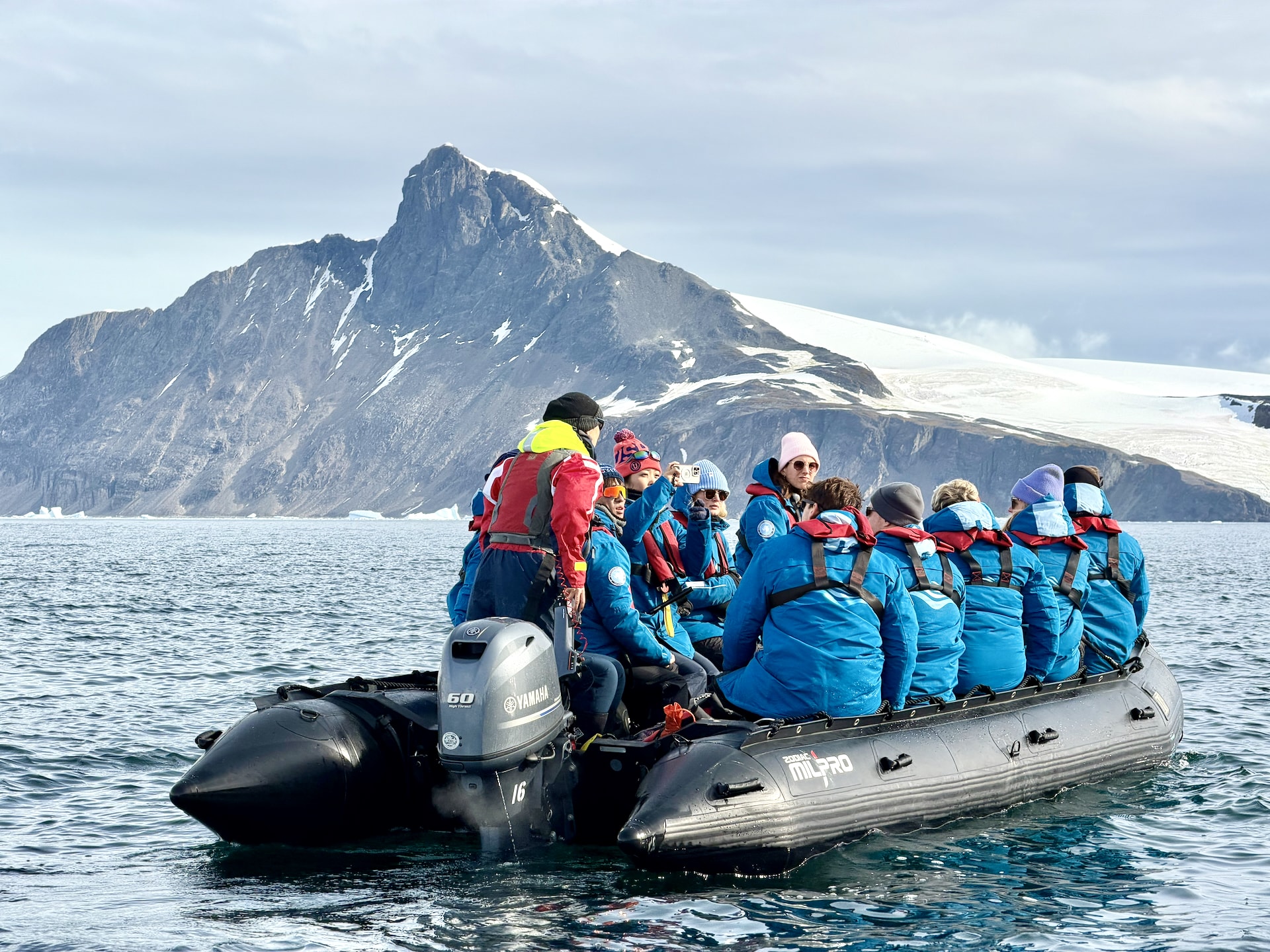 Shore landings are done in Zodiacs like this – and they're also used for Zodiac cruises.