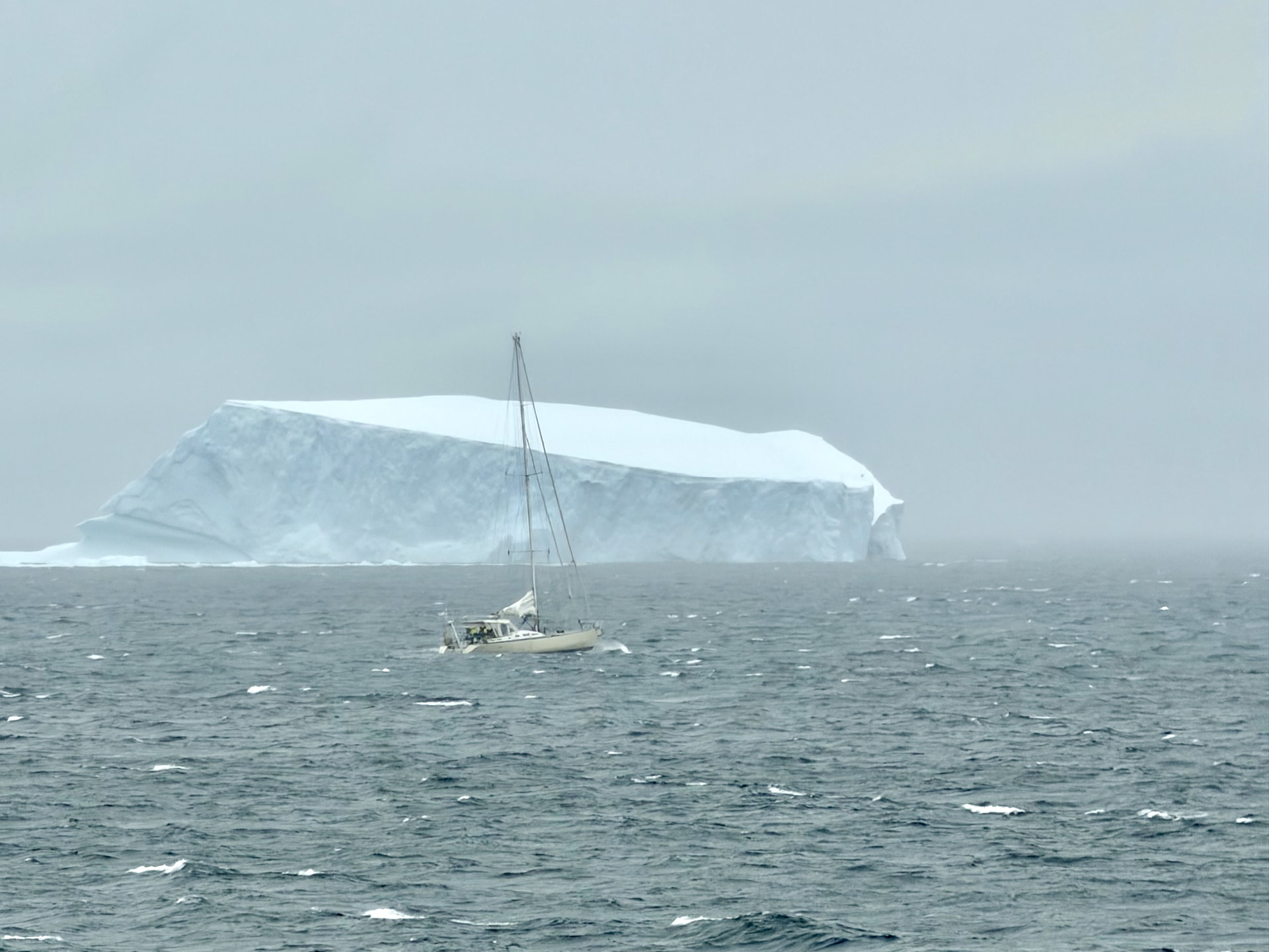 Now that takes real courage and stamina – sailing to Antarctica on a small sailboat like this!