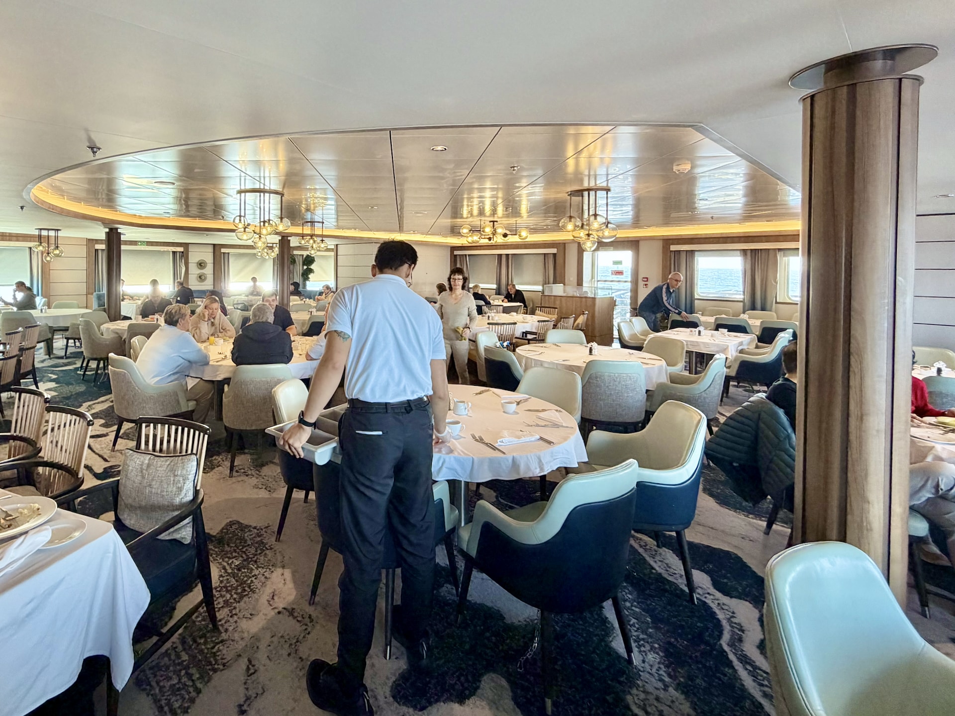 The Jens Munk Restaurant, the ship's main dining room
