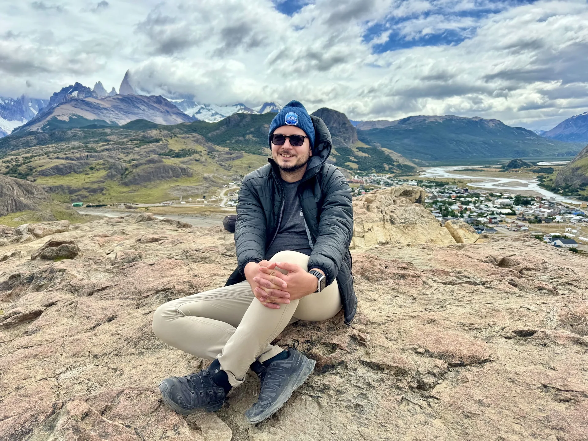 When your hiking pants are at the laundry, city pants work just fine for a short hike.
