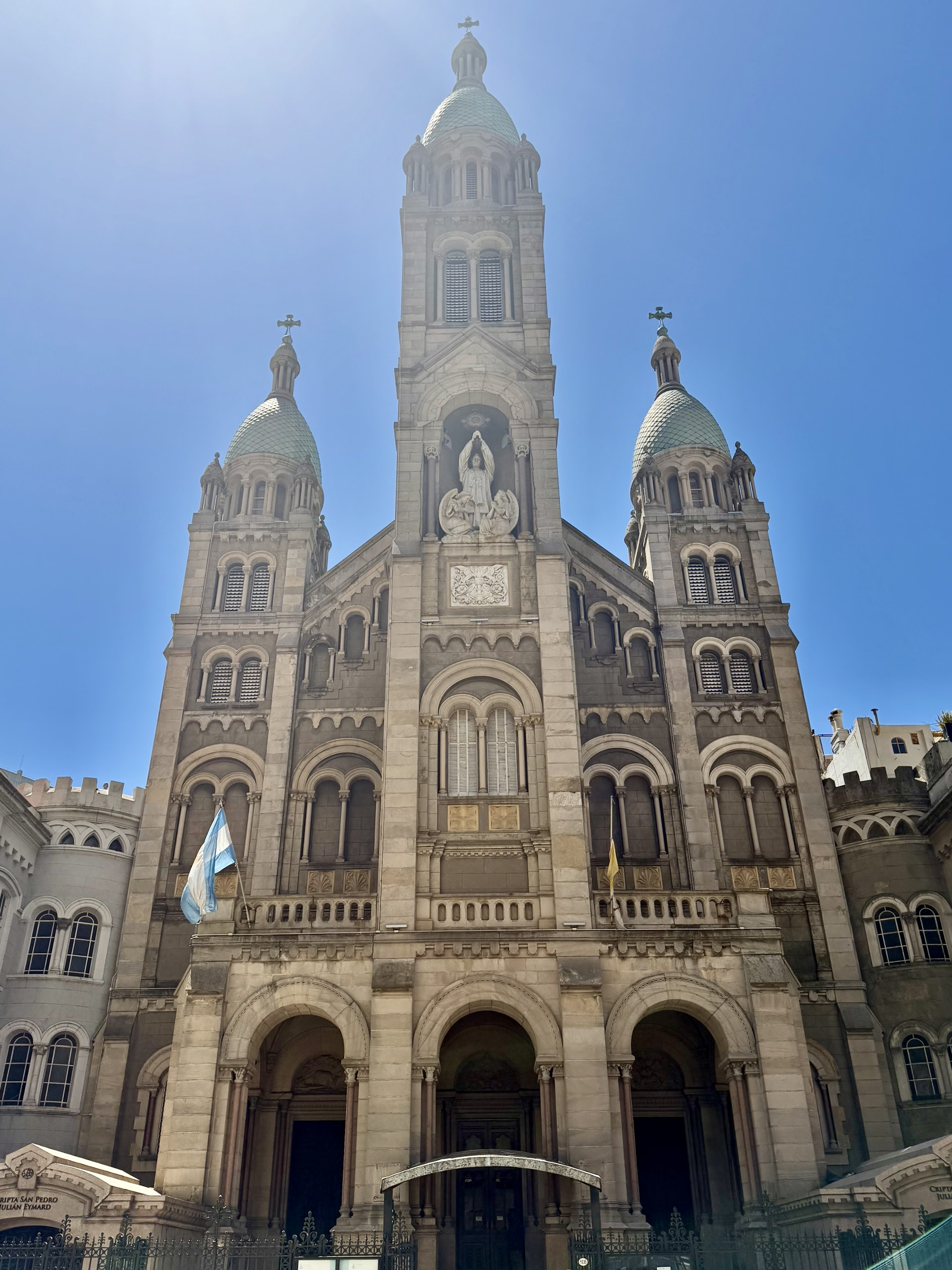 Basílica del Santísimo Sacramento, the Anchorena family chapel The twin-towered facade of the Basílica del Santísimo Sacramento, the Anchorena family's private church in Buenos Aires.