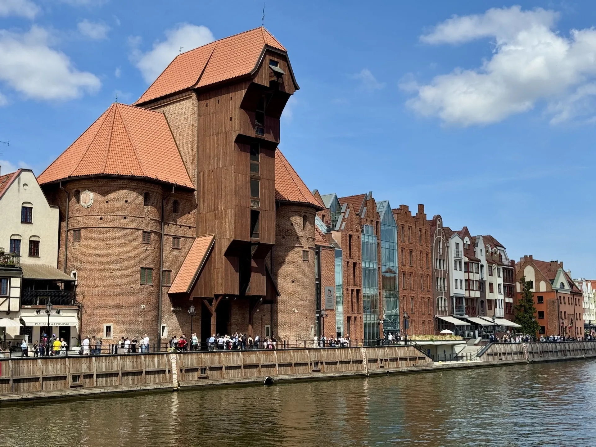 The Crane (Żuraw), Gdańsk's great medieval port crane, on the Motława waterfront.